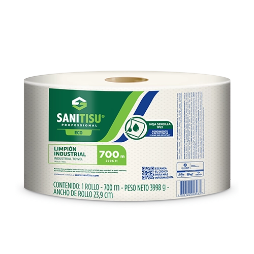 Limpión de 700 metros Hoja Sencilla Natural