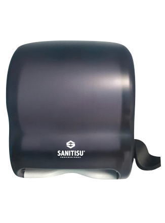 Sanitisu Lever Pull Dispenser Trans Smoke